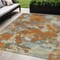 Edge Collections - 5' x 8' - Orange - For Indoor and Outdoor Use Area Rug Abstract Washable - 1 Piece